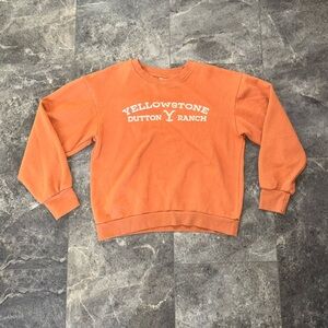 Yellowstone Dutton Ranch Orange Sweatshirt Size XS